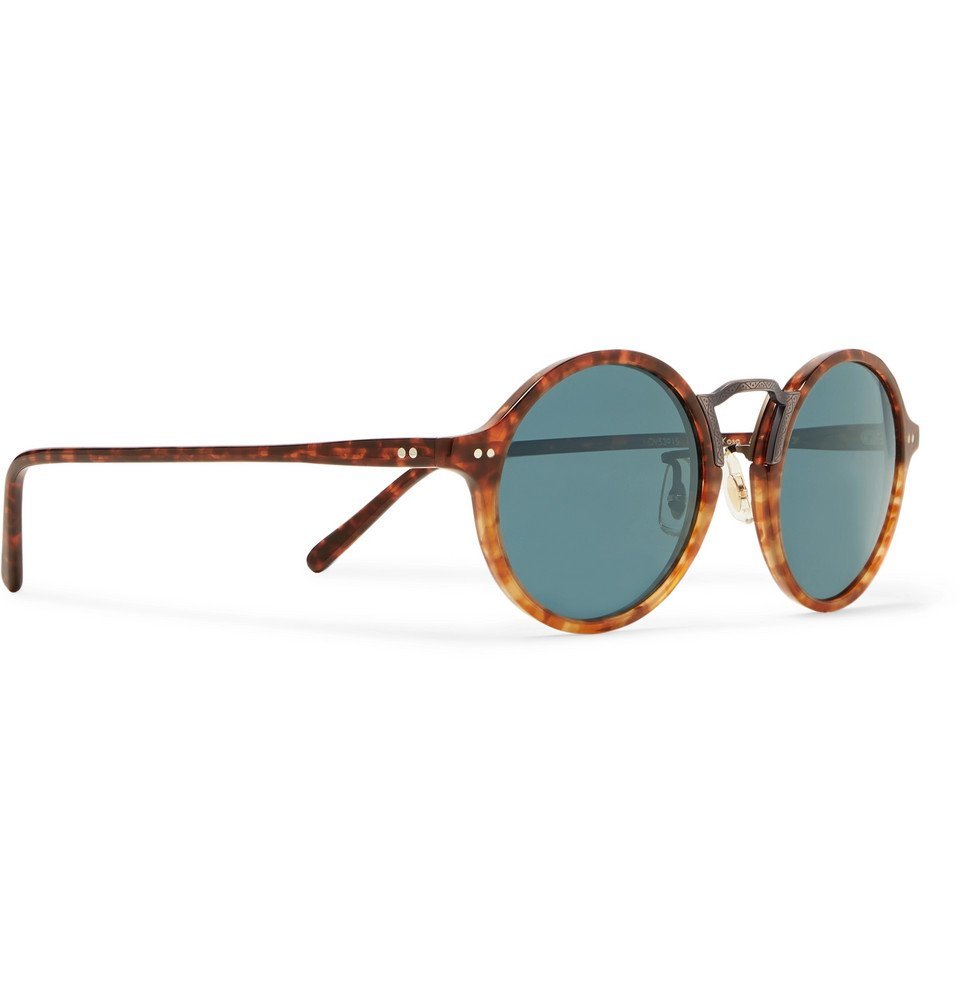 Oliver Peoples - Kosa Round-Frame Tortoiseshell Acetate and Gold-Tone  Polarised Sunglasses - Brown Oliver Peoples