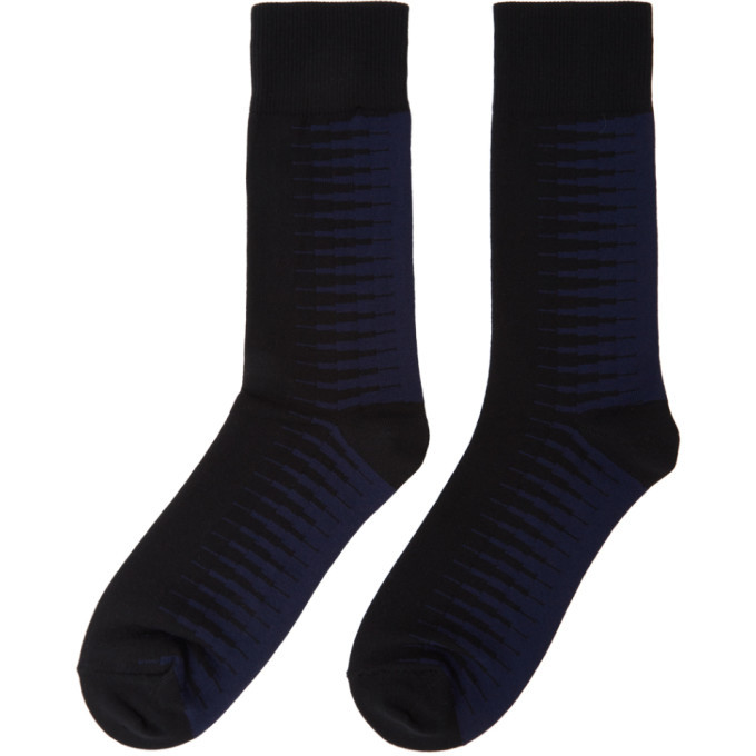 Issey Miyake Men Black Sunlight Socks Issey Miyake Men