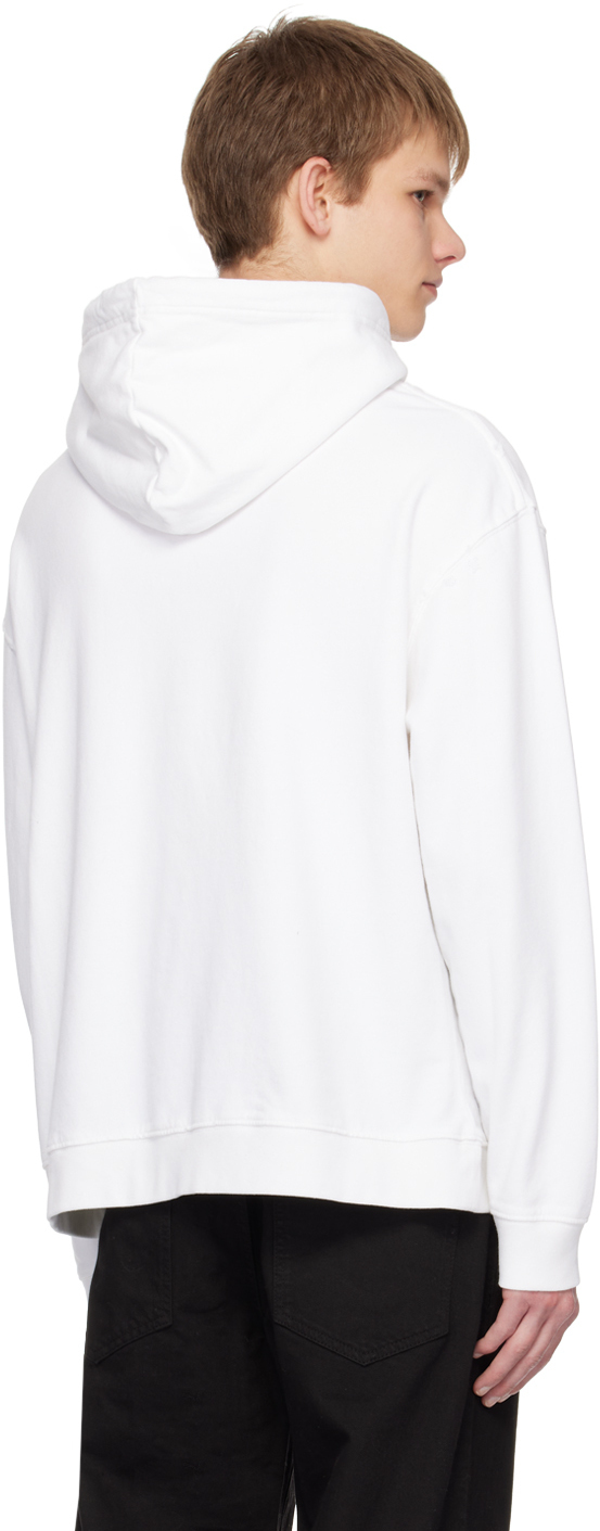 Off white destroyed letter hoodie Clearance