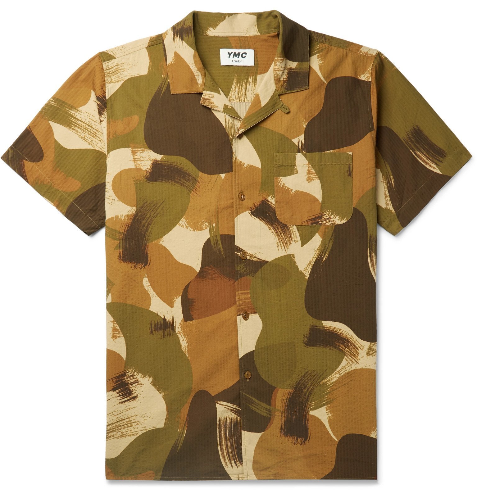 camo seersucker shirt