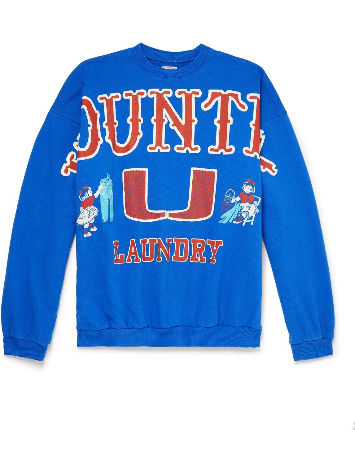 KAPITAL - Big Kountry Printed Cotton-Jersey Sweatshirt KAPITAL