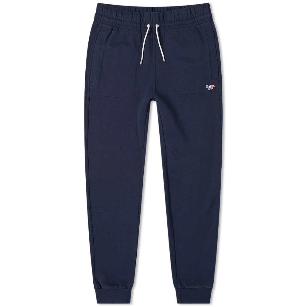 Maison Kitsuné Tricolour Fox Patch Sweat Pant Blue Maison Kitsune