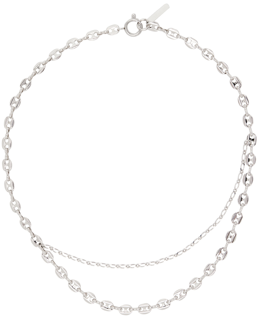 Justine Clenquet Silver Alexis Necklace Justine Clenquet