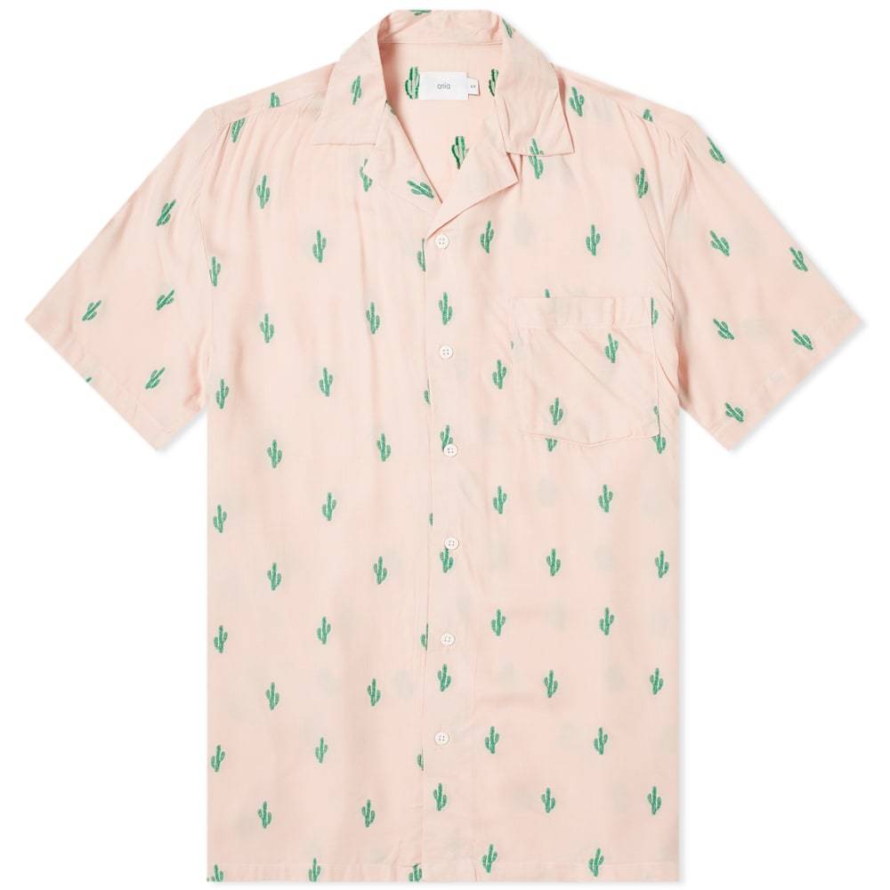 Onia Embroidered Cactus Vacation Shirt Onia