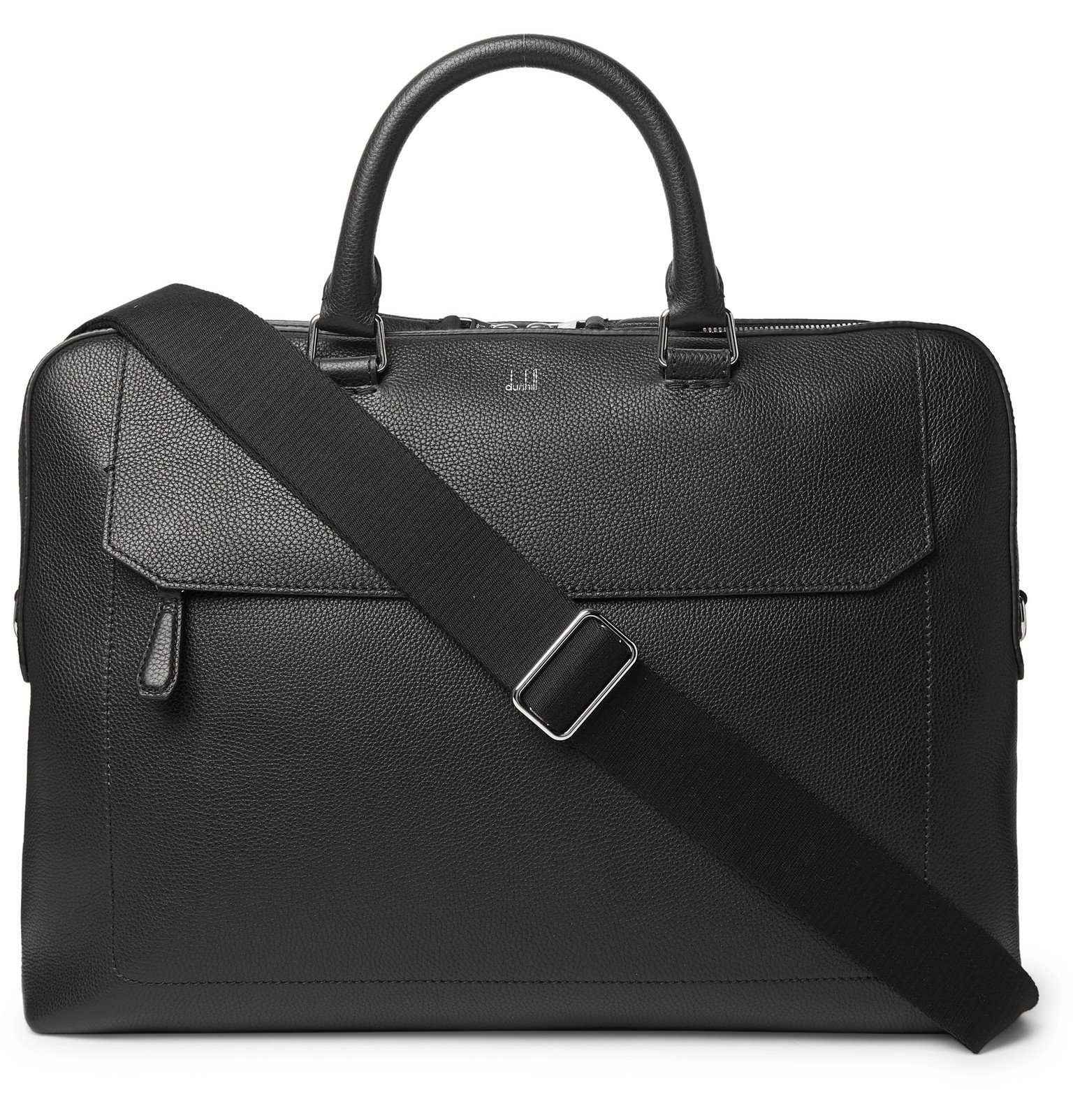 Dunhill Belgrave FullGrain Leather Briefcase Black Dunhill