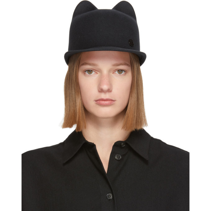 Maison Michel Grey Jamie Felt Cap 