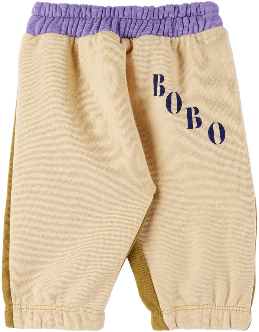 Bobo Choses Baby Beige Color Block Track Pants Bobo Choses