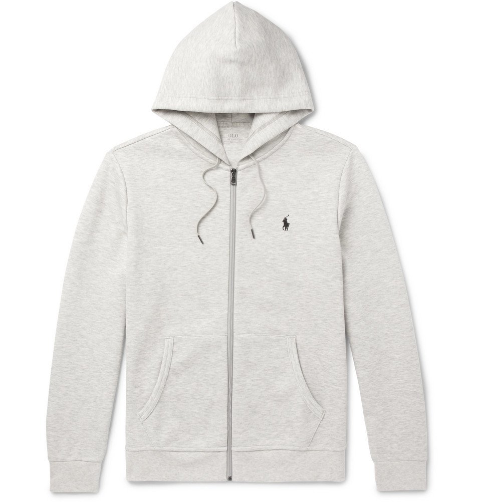 Polo Ralph Lauren - Mélange Jersey Zip-Up Hoodie - Men - Light gray Polo  Ralph Lauren