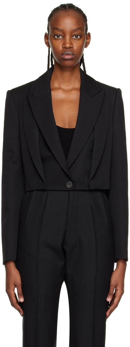 Alexander McQueen Black Slashed Blazer Alexander McQueen