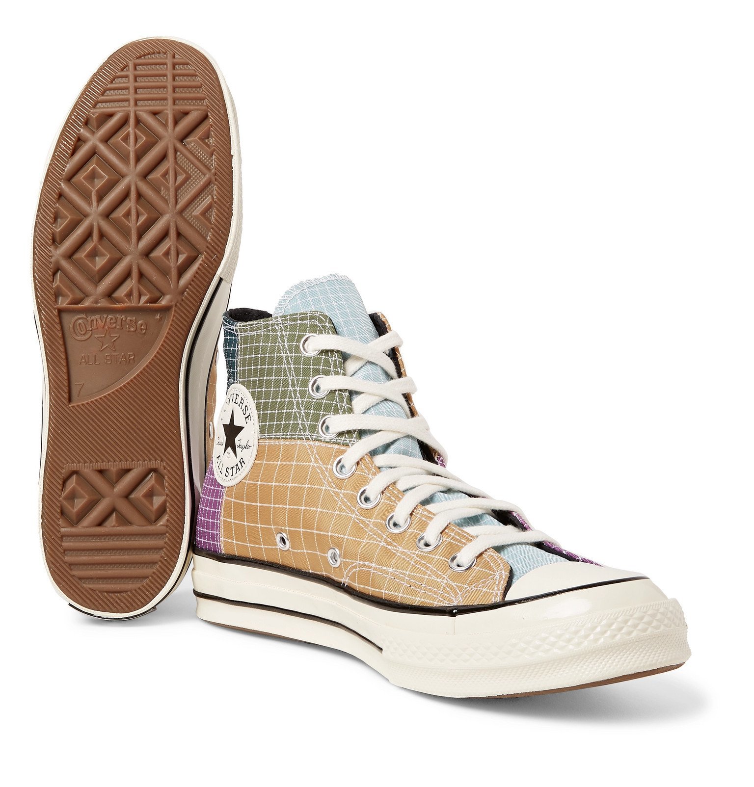 converse chuck 70 patchwork print high top sneaker
