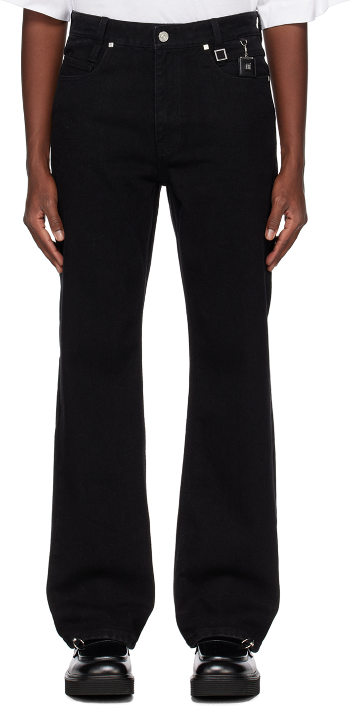 Wooyoungmi Black Long Straight Jeans Wooyoungmi