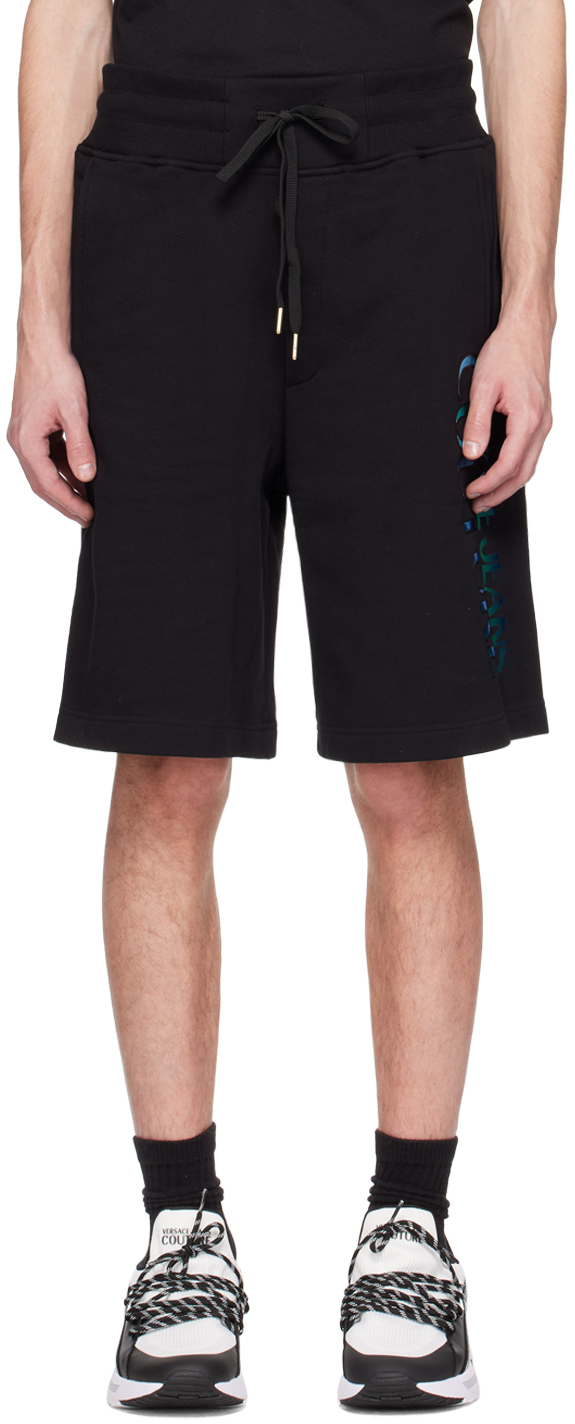 Versace Jeans Couture Black Printed Shorts Versace