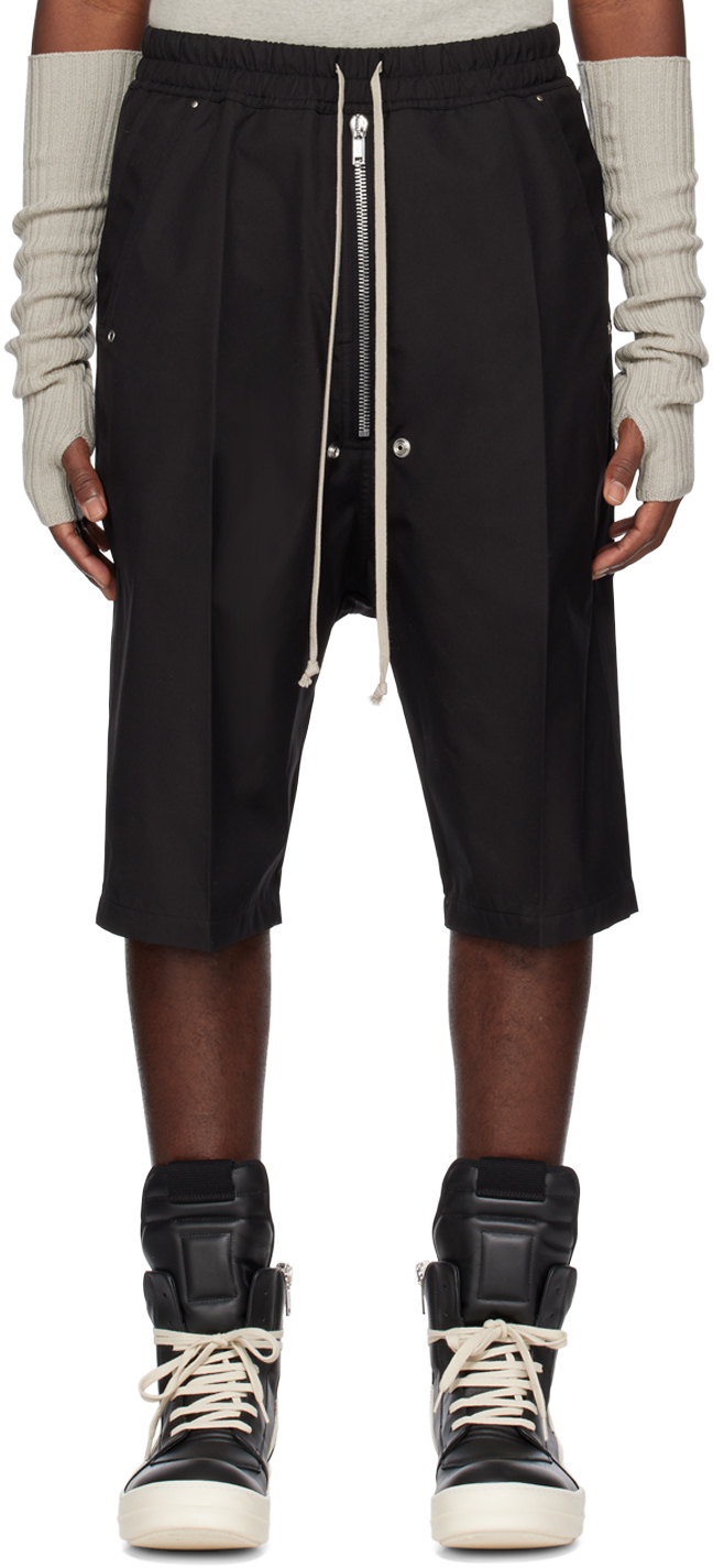 Rick Owens Black Bela Pods Shorts