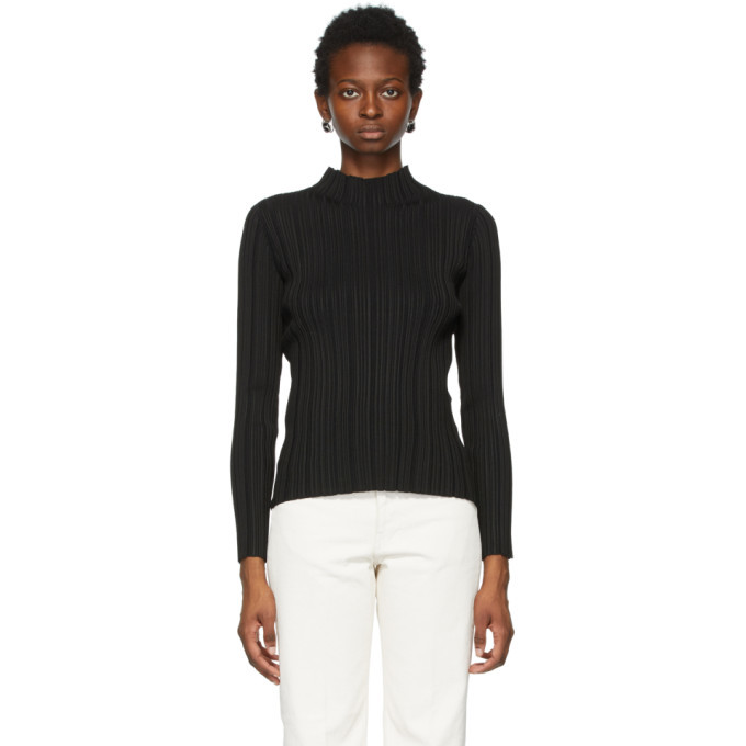 Black Rib Knit Turtleneck Acne Studios