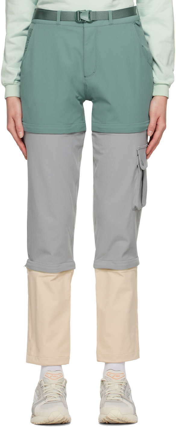 Outdoor Voices Green & Gray RecTrek ZipOff Pants Outdoor Voices