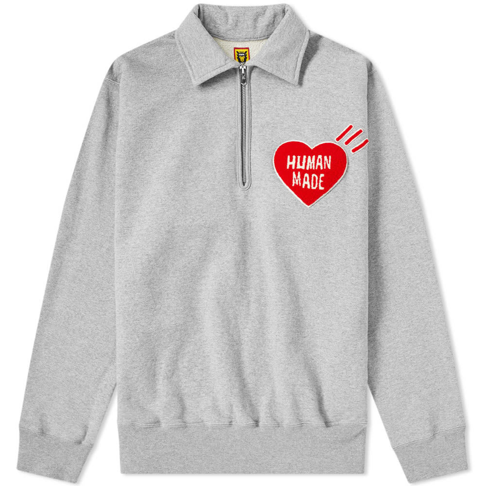 Human Made Half Zip Sweat Grey Human Made