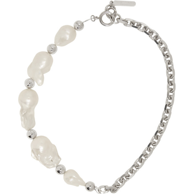 Justine Clenquet Silver Laurie Choker 