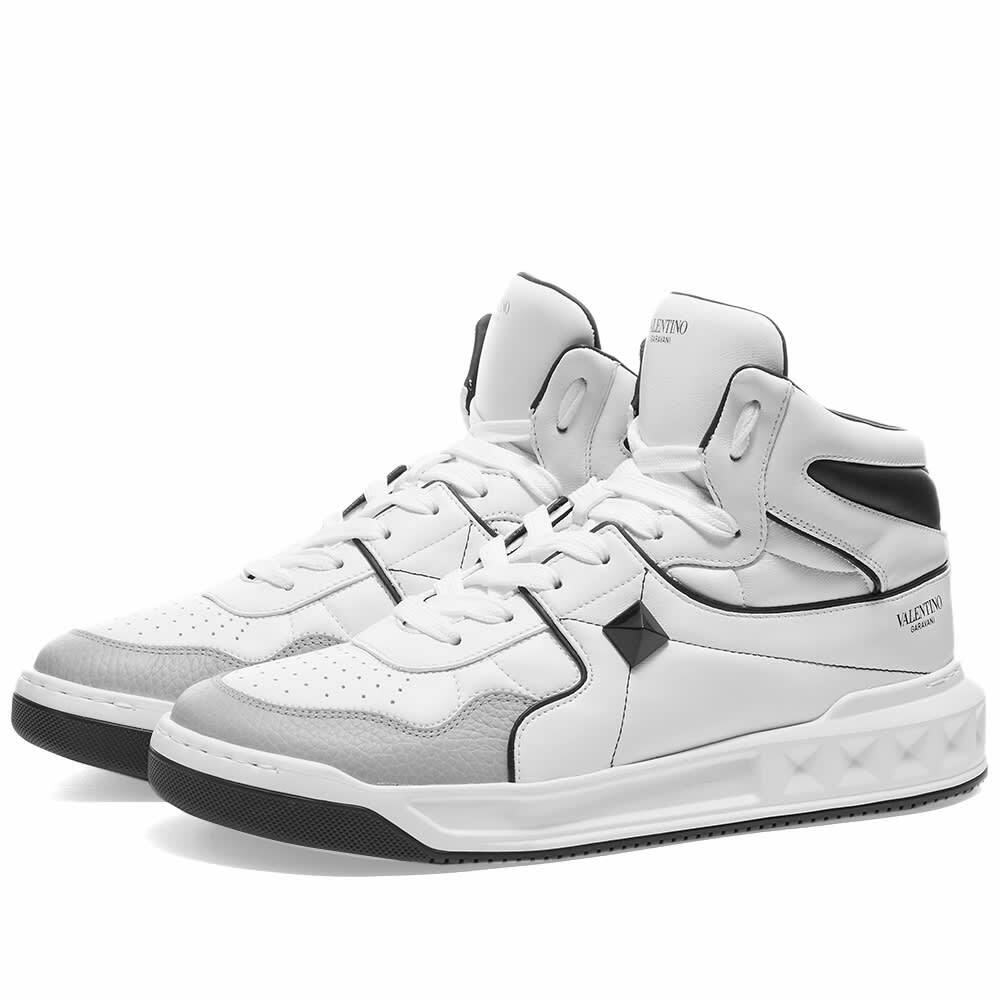 Valentino Men's High Top Roman Stud Sneakers in Multi Valentino