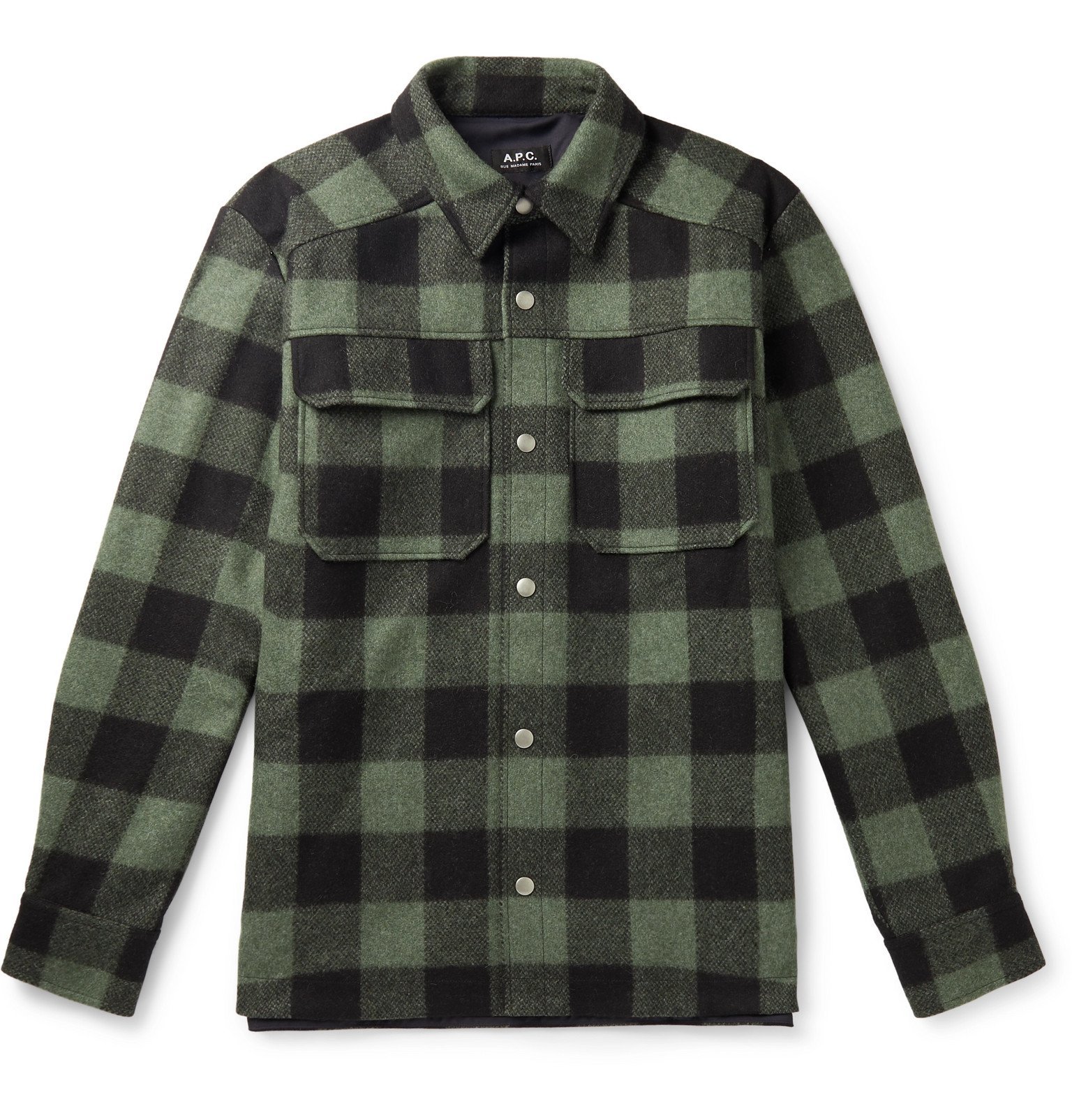 Green flannel overshirt Clearance