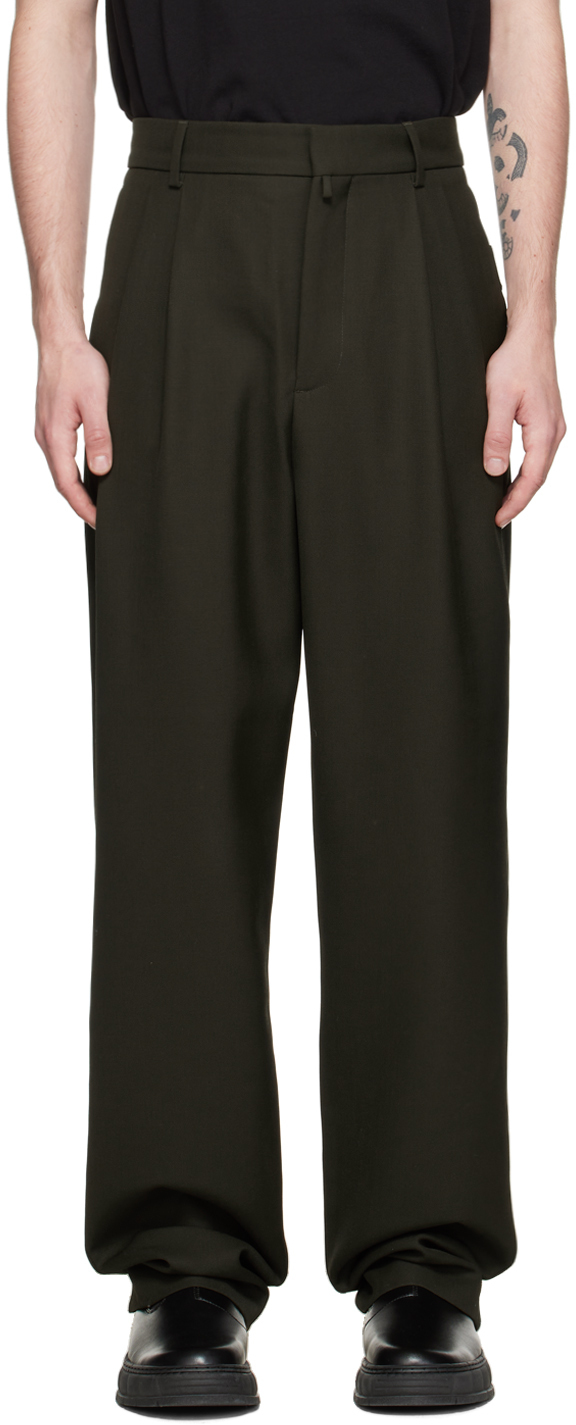 032c Khaki Pleated Trousers