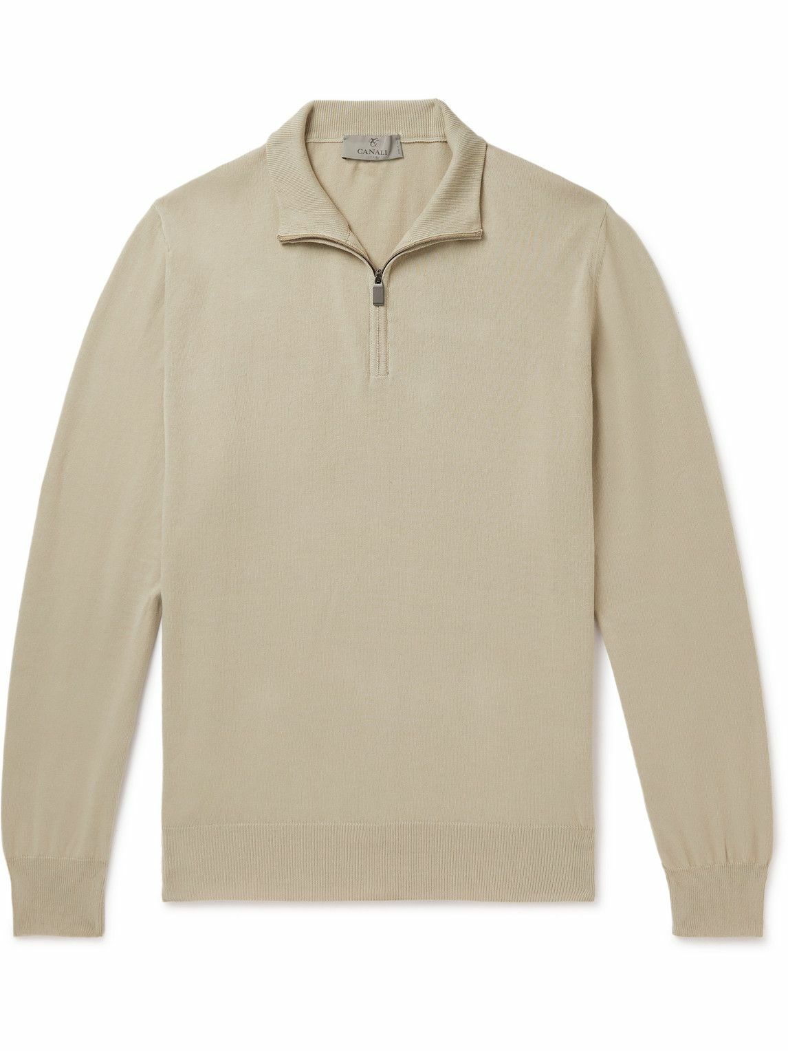 Cotton Half Zip Sweater