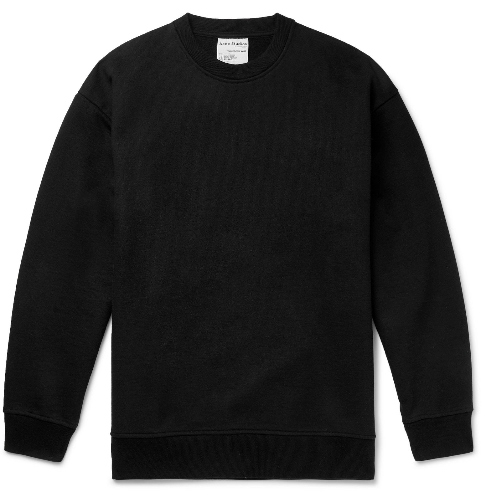 Acne Studios - Forban Oversized Fleece-Back Cotton-Blend Jersey ...