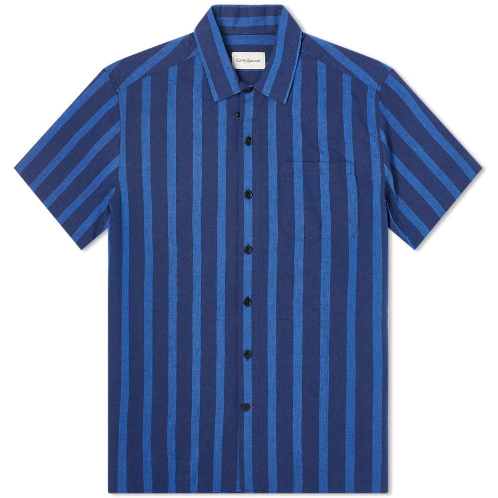 Oliver Spencer Short Sleeve Striped Shirt