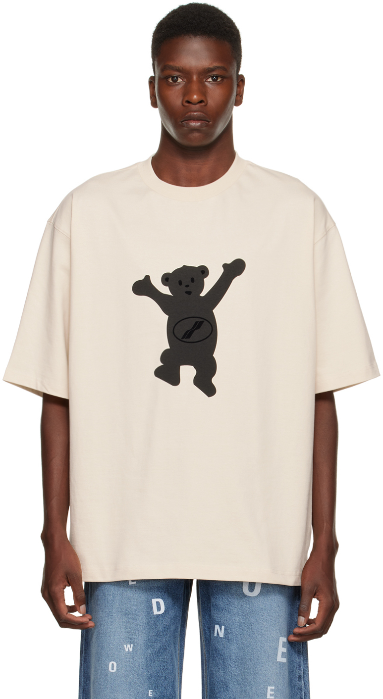 We11done Beige Teddy T-Shirt We11done