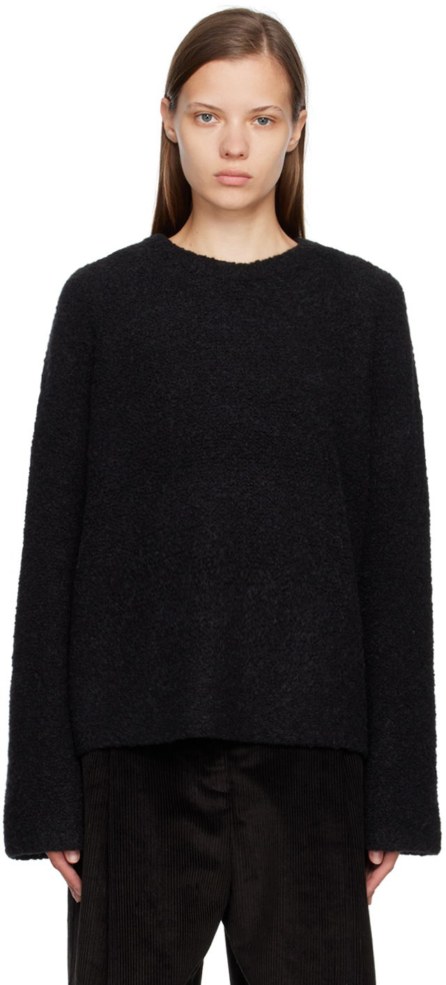 Totême Black Boxy Sweater Toteme