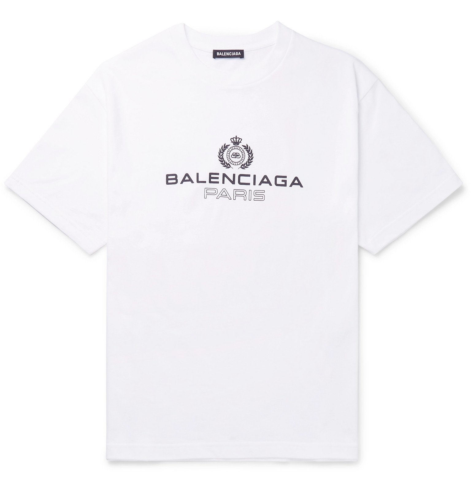 Buy > balenciaga paris t shirt white > in stock