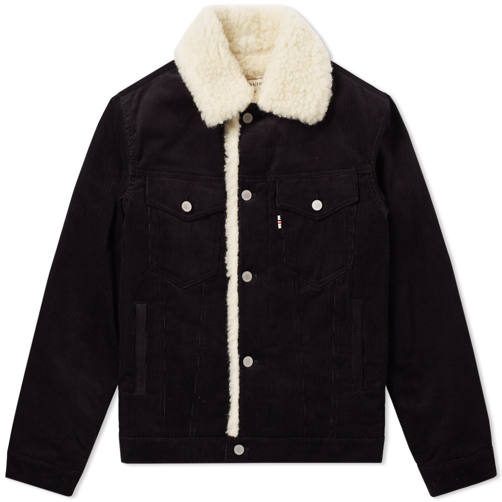 maison kitsune denim trucker jacket
