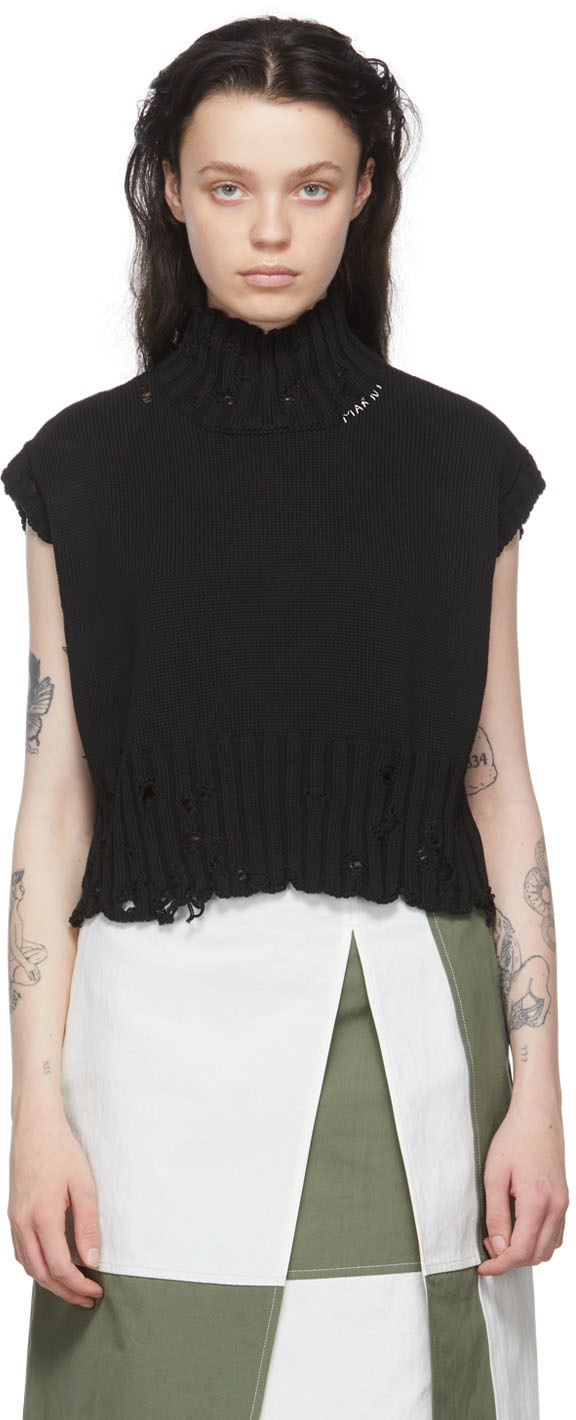 Marni Black Cotton Sweater Marni