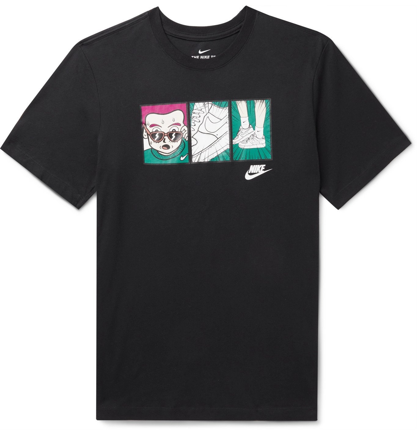 Nike Printed CottonJersey TShirt Black Nike