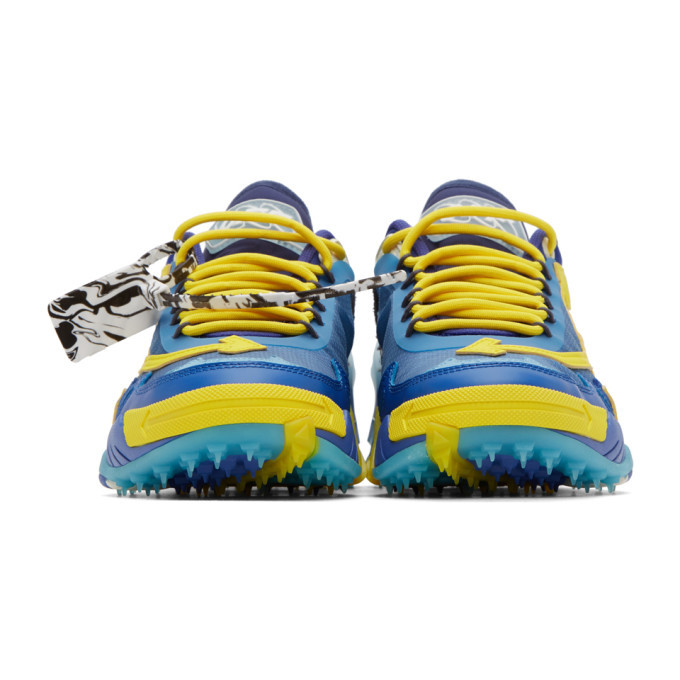 off white shoes blue and yellow