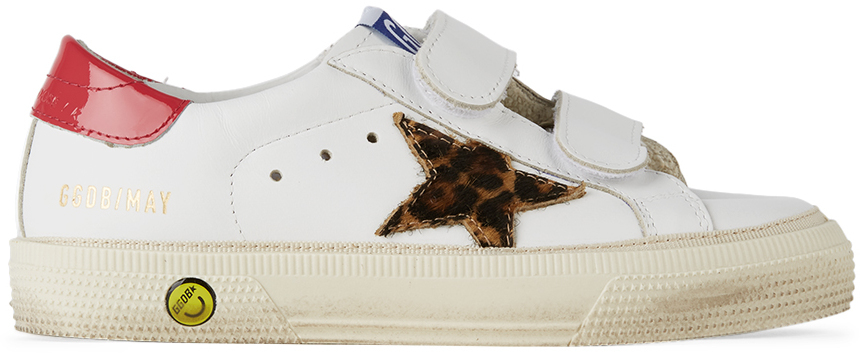 leopard velcro sneakers