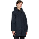 Barbour Navy Oversize Hooded Bedale Casual Coat