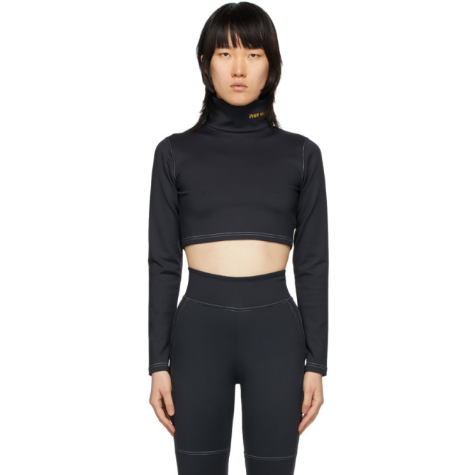 Pyer Moss Black Embroidered Logo 