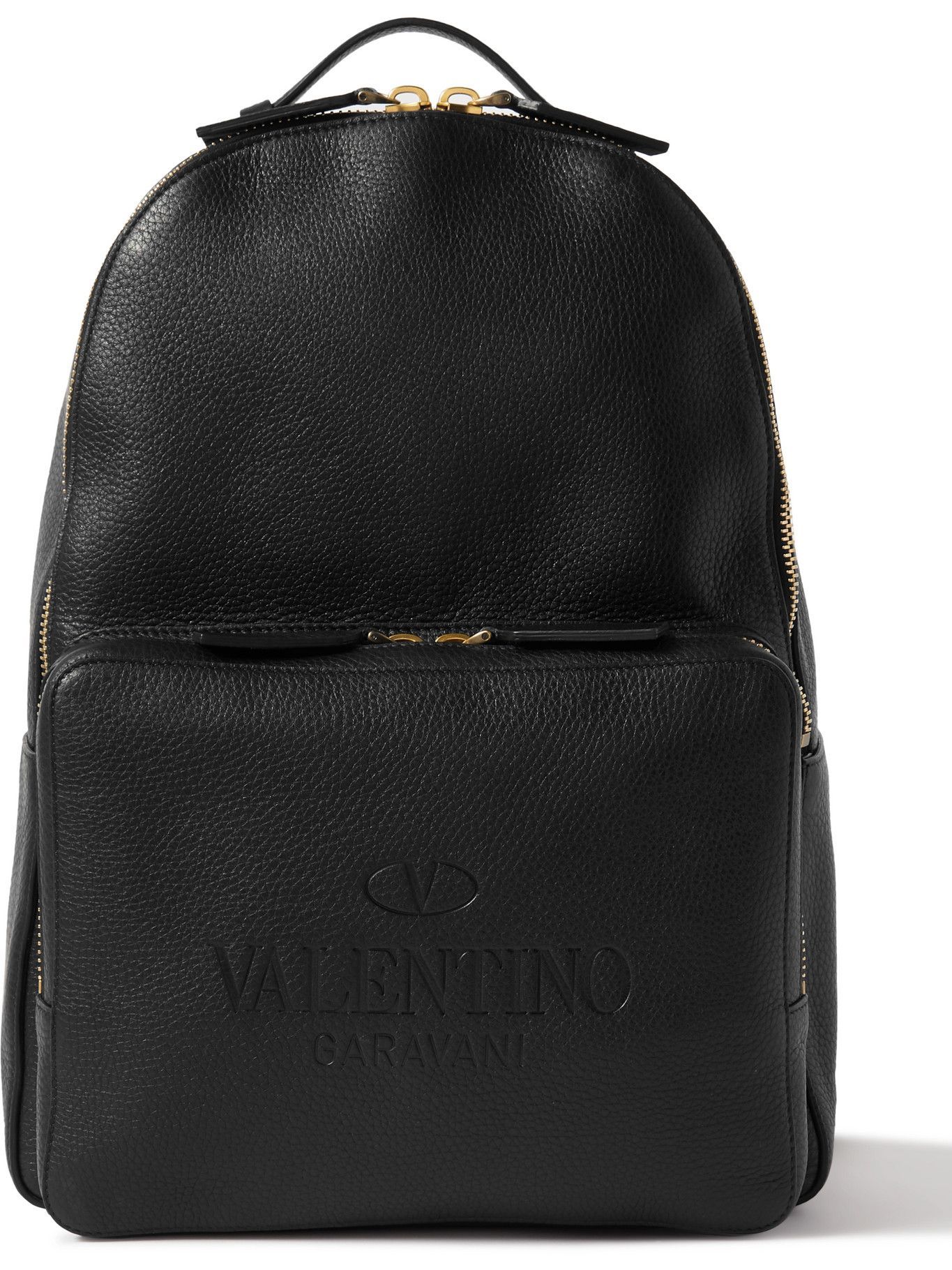 Valentino - Valentino Garavani Logo-Debossed Leather Backpack Valentino