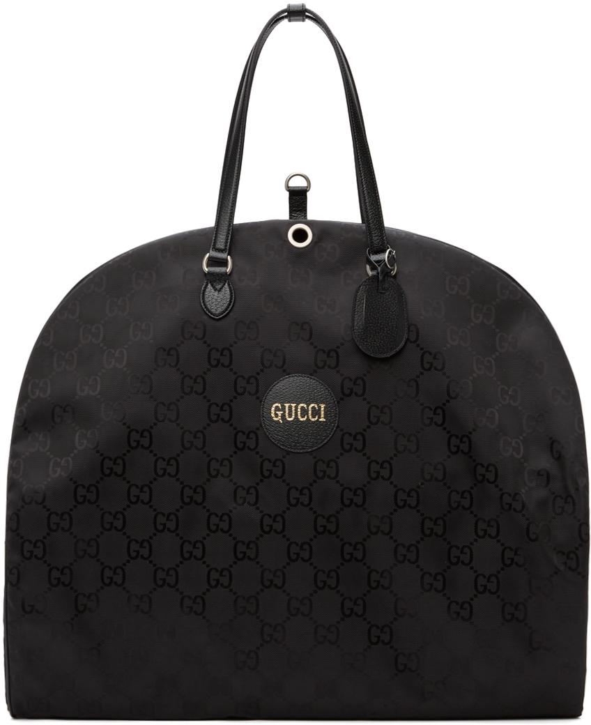 Gucci Off The Grid Medium Tote Bag Black Polyester and Leather
