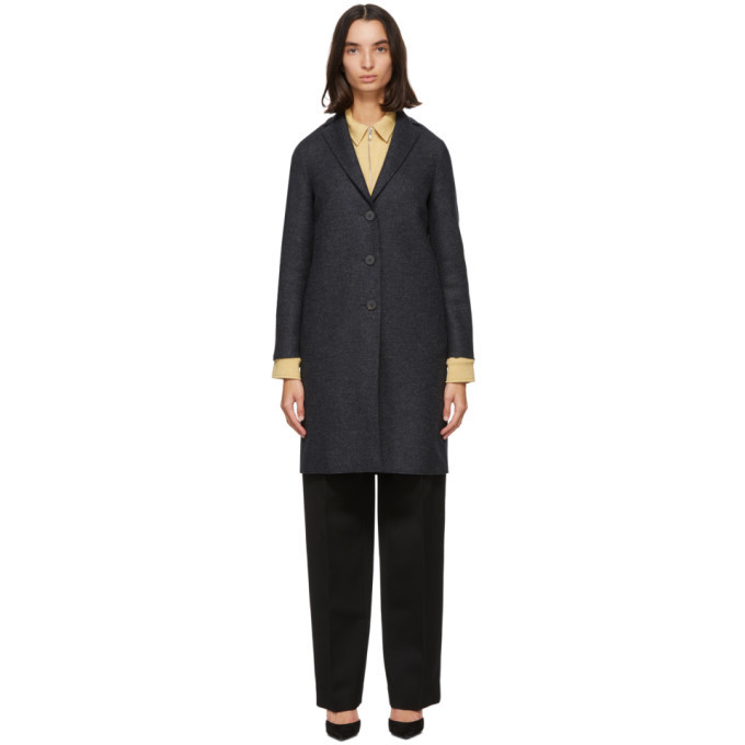 harris wharf navy coat