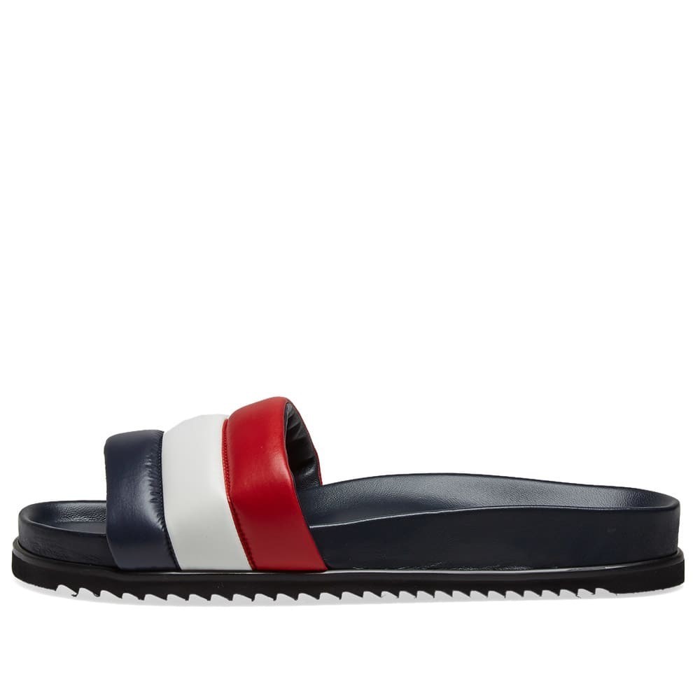 thom browne black flag pool slides