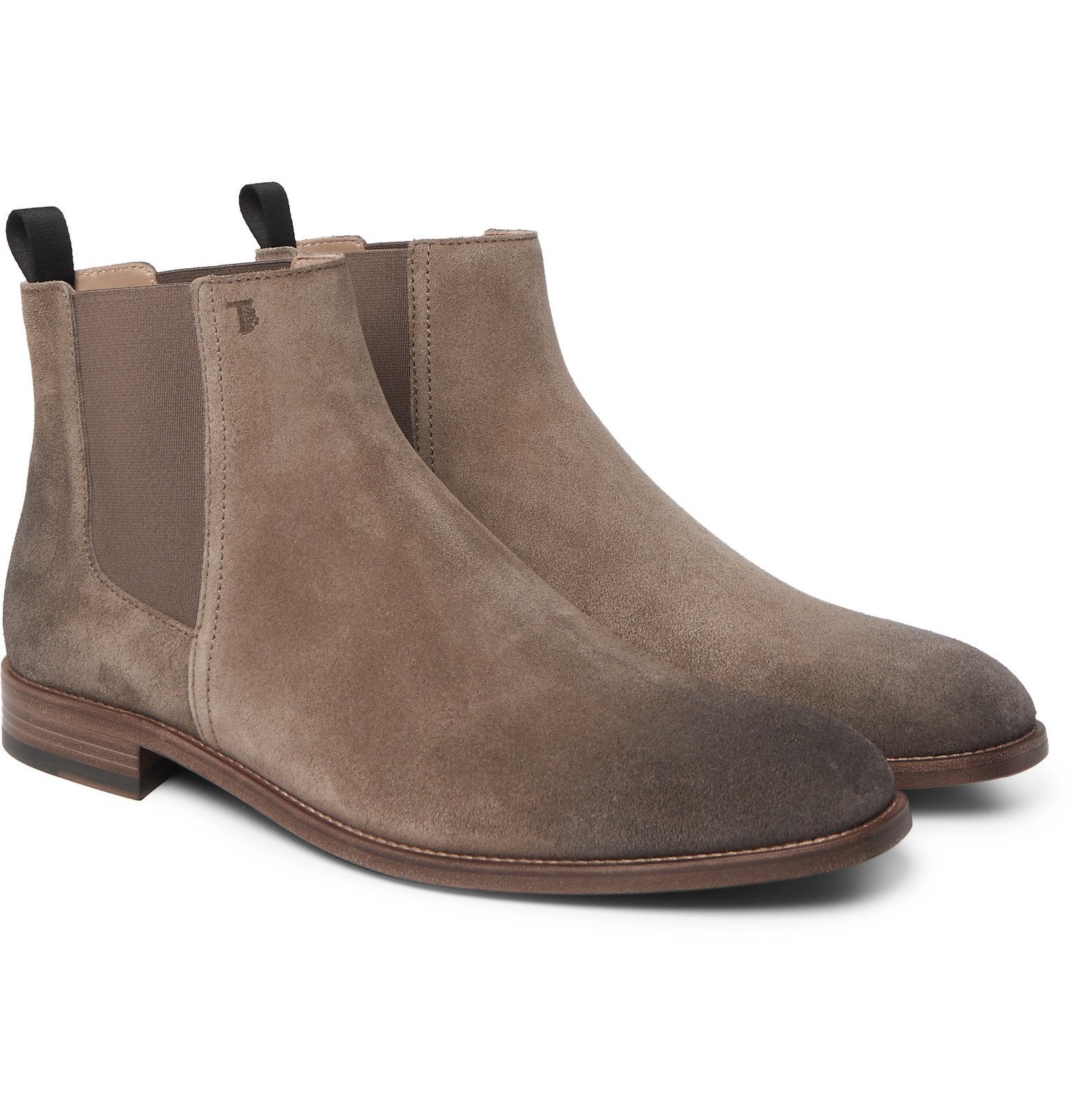 Tod's Suede Chelsea Boots Gray Tod's