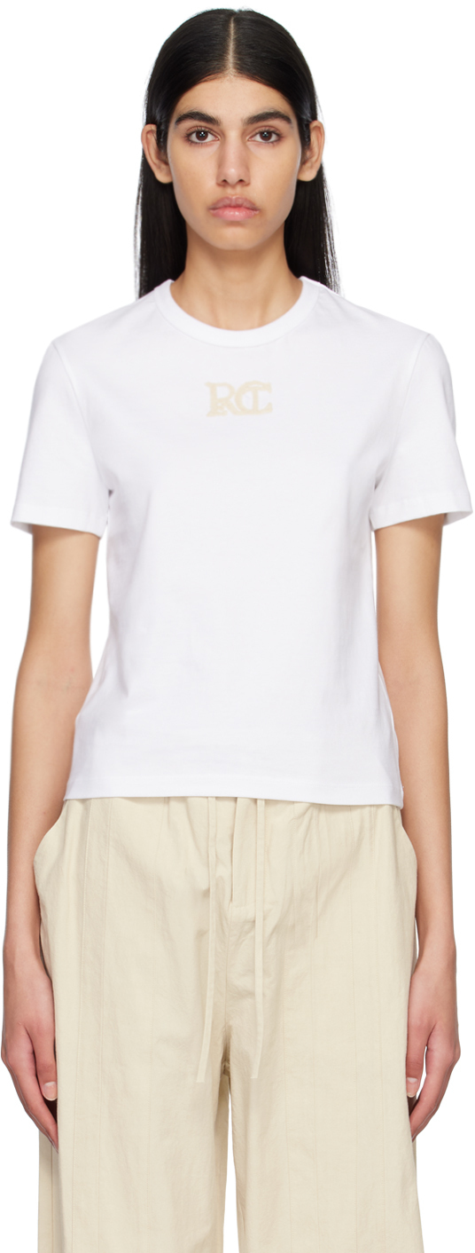 Recto White Embroidered T-Shirt Recto