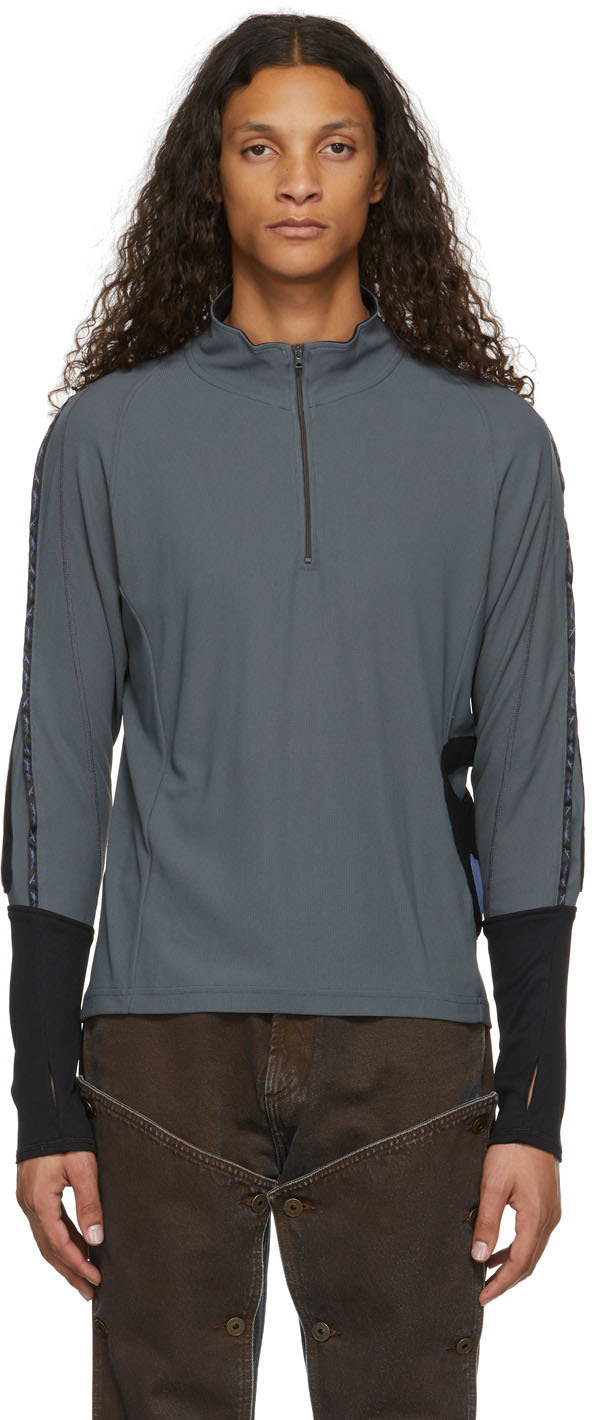 Kiko Kostadinov Grey Muriseay Half-Zip 