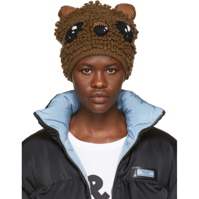 Dolce and Gabbana Brown Bear Beanie Dolce & Gabbana