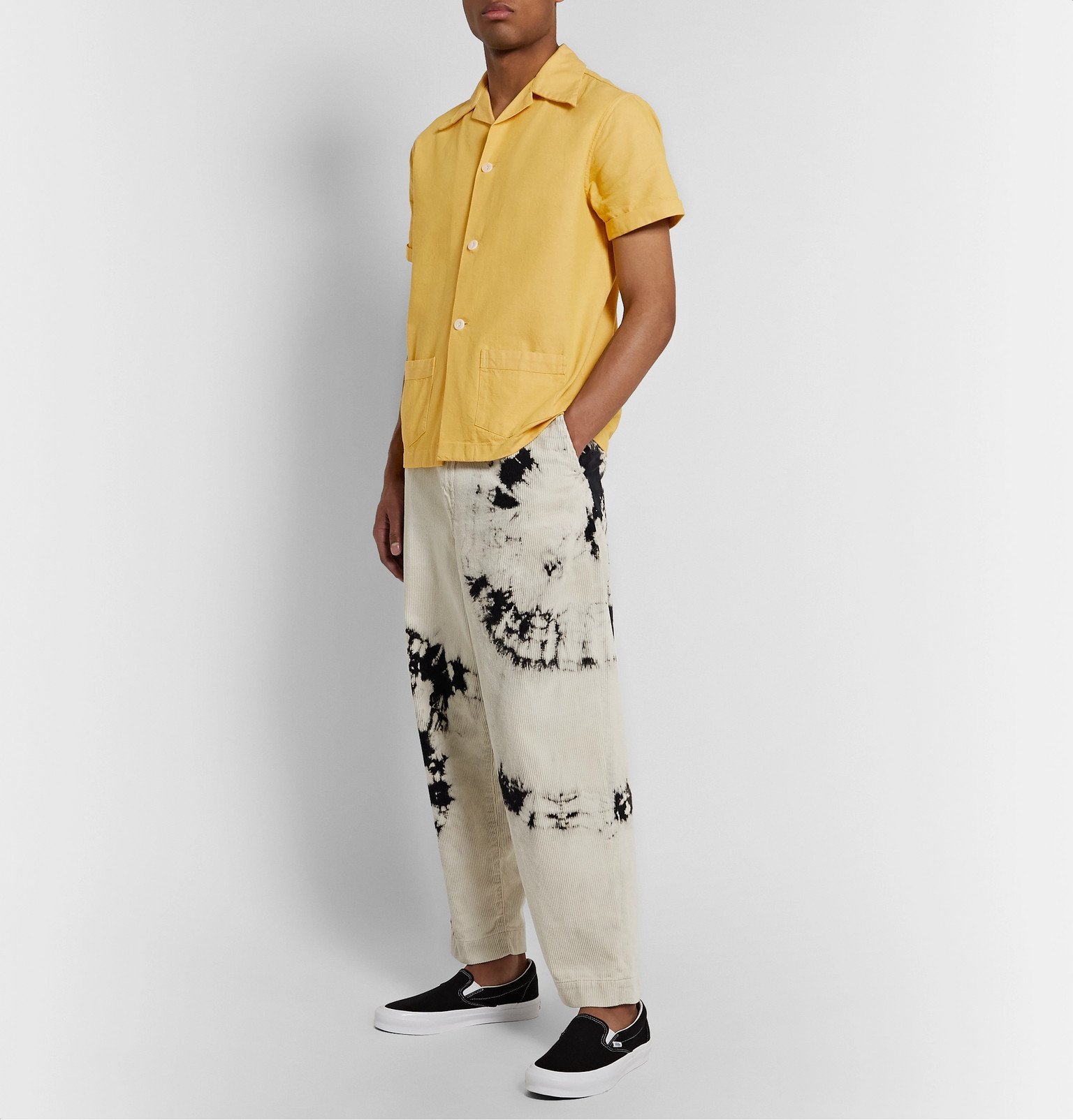 Denim Family Camp-Collar Cotton Shirt 