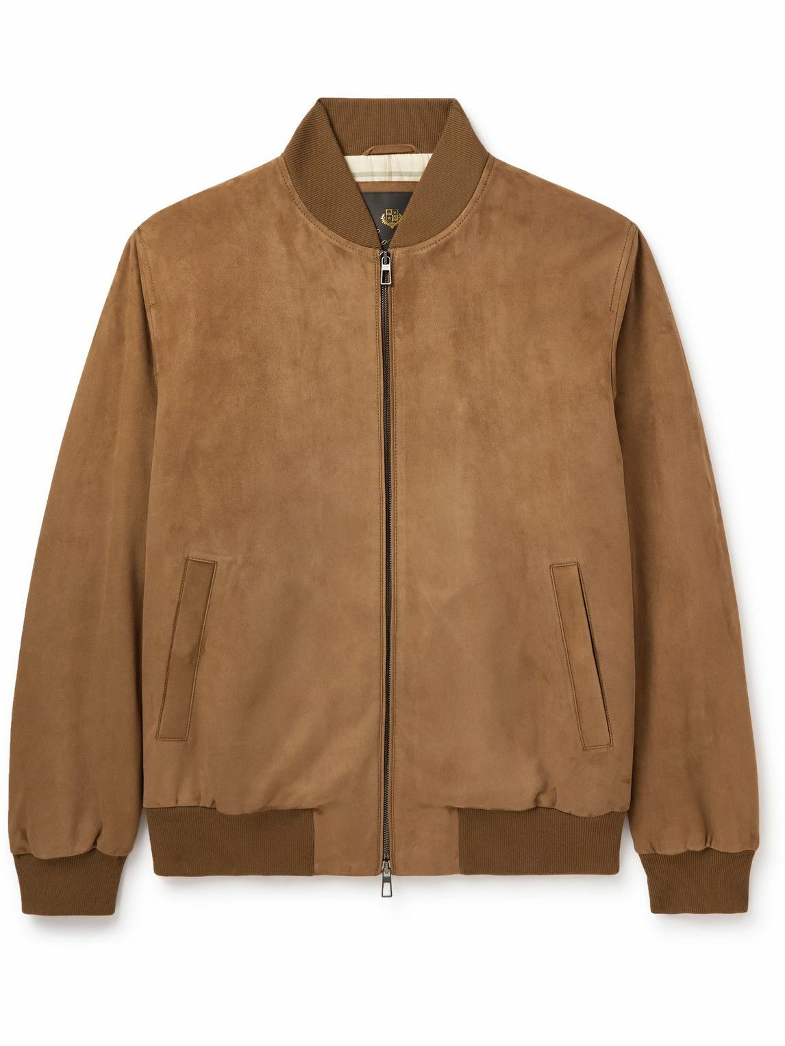 Loro Piana - LP IVY Suede Bomber Jacket - Brown Loro Piana