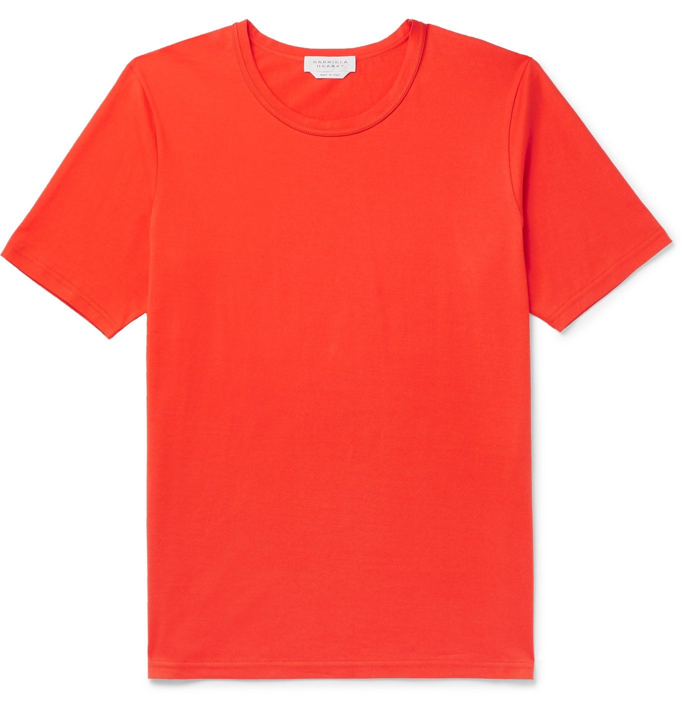 Gabriela Hearst - Bandeira Organic Cotton-Jersey T-Shirt - Orange ...