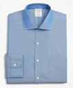 Brooks Brothers Men's Stretch Soho Extra-Slim-Fit Dress Shirt, Non-Iron Pinpoint English Collar | Blue