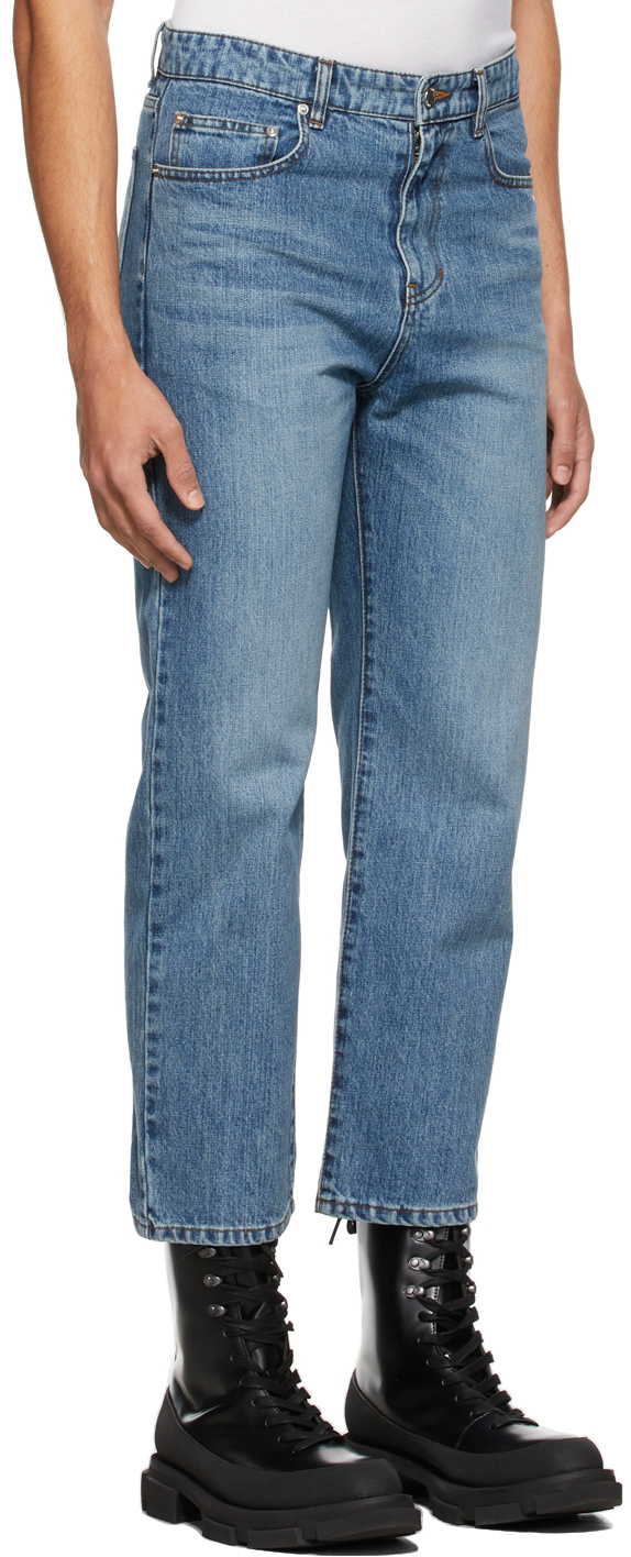 System Blue Straight Denim Jeans System